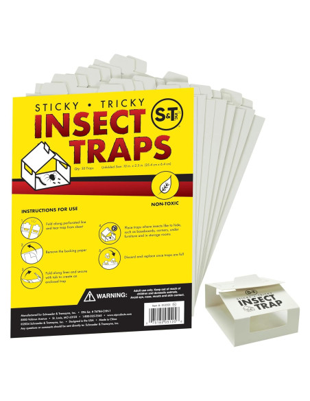 Trampas de Pegamento S&T INC. para Insectos - 30 Unidades