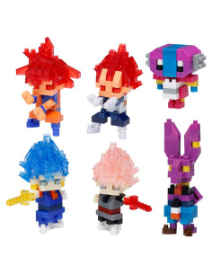 Nanoblock Dragon Ball Super 1 - Kit de Construcción 6 Figuras