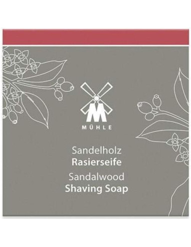 Jabón de Afeitar MÜHLE Sándalo 65g - Espuma Rica y Aromatizado