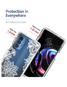 Funda Protectora Motorola Moto Edge 20 Pro 5G Mandala con Protector de Pantalla 2