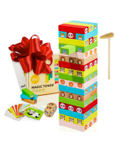 CUBIDI Juego de Torre de Bloques Apilables para Niños 3+
