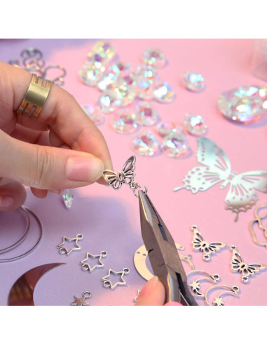 Kit de Atrapa Rayos DIY WASTROYAL Mariposa 400 Piezas Cristales