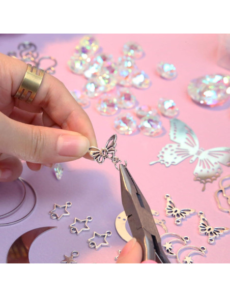 Kit de Atrapa Rayos DIY WASTROYAL Mariposa 400 Piezas Cristales