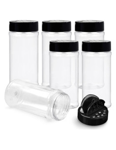 Tarros de Especias de Plástico RoyalHouse 6 Piezas 0.45L