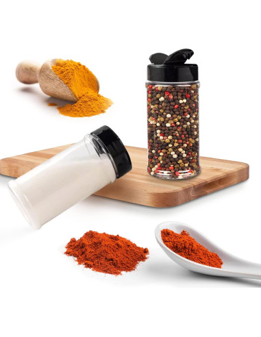 Tarros de Especias de Plástico RoyalHouse 6 Piezas 0.45L