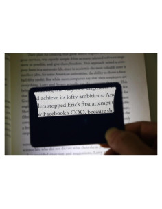 2 Lentes de Aumento Portátiles Omeet con LED - Negro