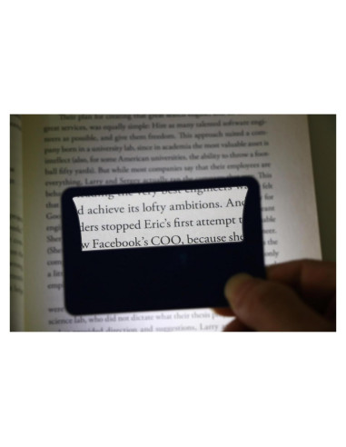 2 Lentes de Aumento Portátiles Omeet con LED - Negro