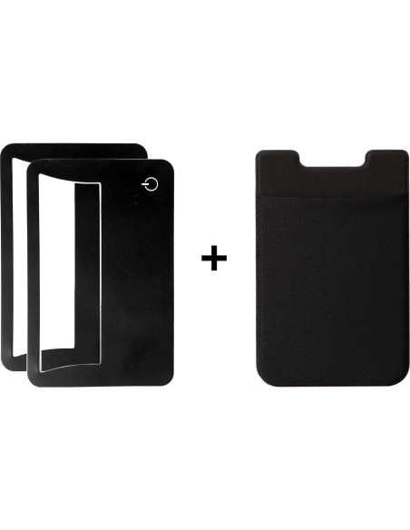 2 Lentes de Aumento Portátiles Omeet con LED - Negro