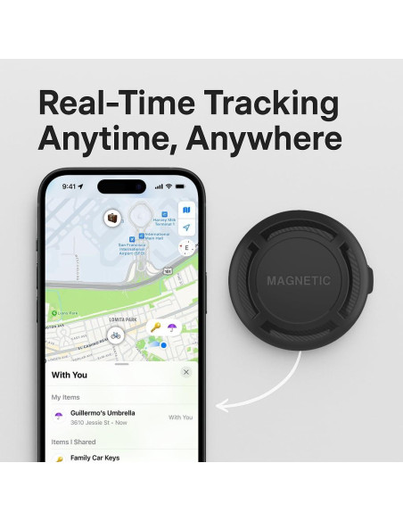 Rastreador GPS Oculto Magnético NOVZIX iOS 2025 - 1 Año Batería