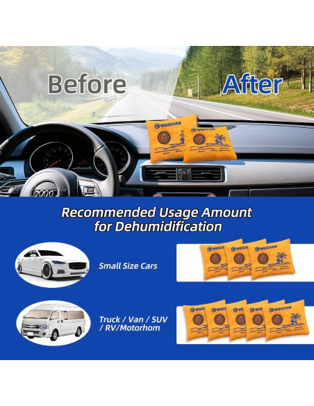 Paquete Deshidratante Reutilizable Wisesorbent 100g x2 con Ventana