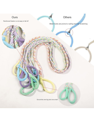 Gomas Elásticas Deportivas para Cabello - 4 Piezas Multicolor