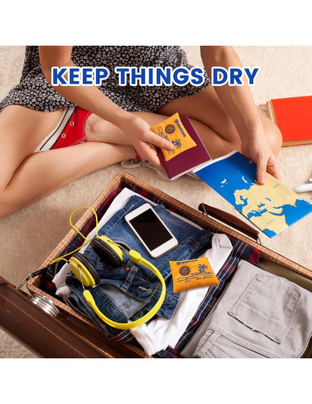 Paquete Deshidratante Reutilizable Wisesorbent 100g x2 con Ventana