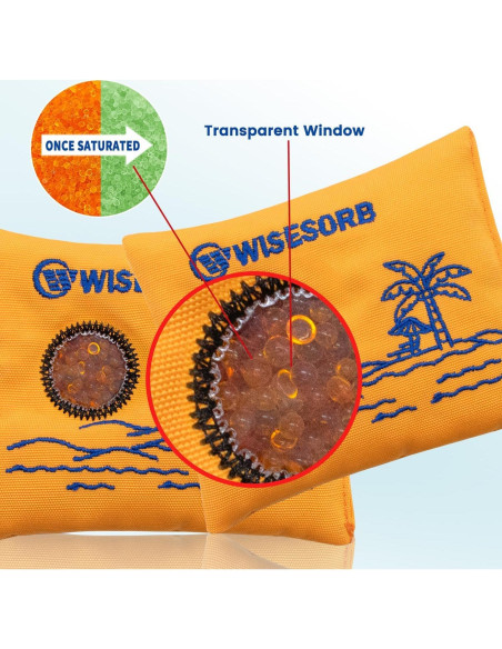 Paquete Deshidratante Reutilizable Wisesorbent 100g x2 con Ventana