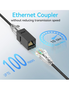 Acoplador Keystone RJ45 Cat6 Hembra a Hembra - Paquete 24 Unidades 2