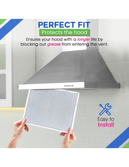 Filtro de Campana Bagean 25.1x29.5 cm Aluminio 97007894