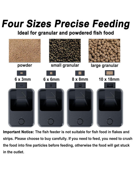 Dispensador Automático de Comida para Peces VSON WP8622L Bluetooth Dispensador Automático de Comida para Peces VSON WP8622L Bluetooth