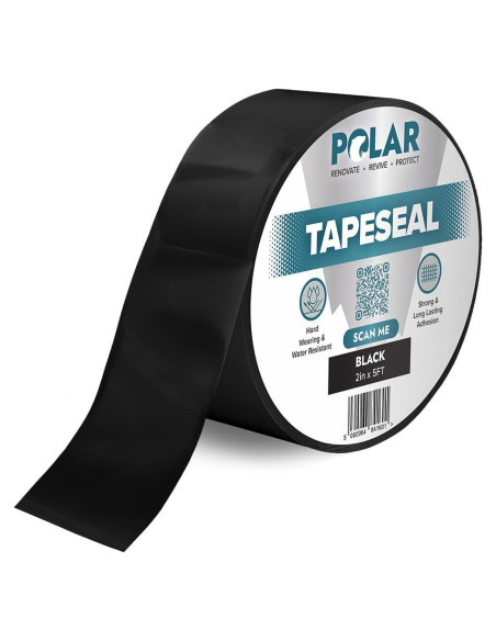 Cinta Selladora Impermeable Polar TapeSeal 5 cm x 1.52 m Negra