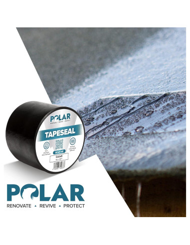 Cinta Selladora Impermeable Polar TapeSeal 5 cm x 1.52 m Negra