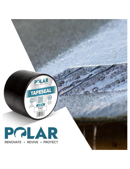 Cinta Selladora Impermeable Polar TapeSeal 5 cm x 1.52 m Negra