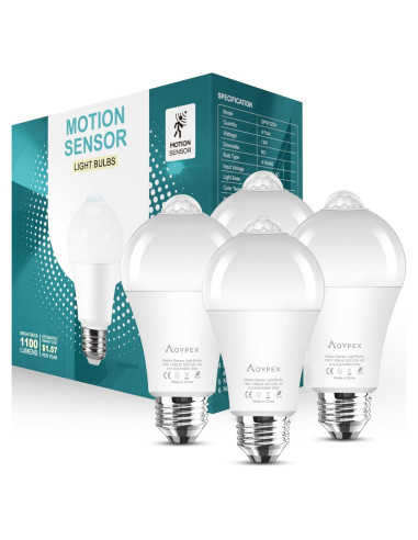 Bombillas LED Aovpex 13W con Sensor de Movimiento 5000K