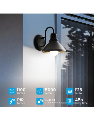 Bombillas LED Aovpex 13W con Sensor de Movimiento 5000K