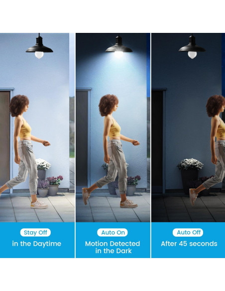 Bombillas LED Aovpex 13W con Sensor de Movimiento 5000K Bombillas LED Aovpex 13W con Sensor de Movimiento 5000K