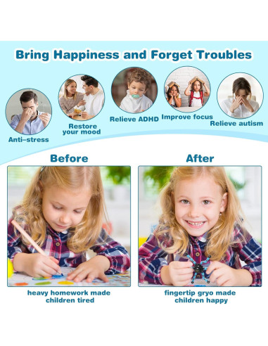 Paquete de 12 Juguetes Sensoriales Antiestrés Zhanmai 12 cm