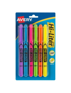 Marcadores Fluorescentes Avery Estilo Pluma, 36 Colores Asortidos