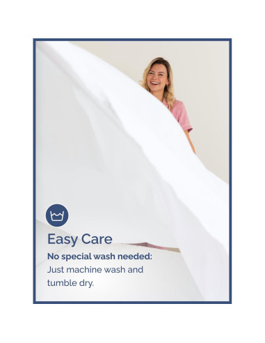 Juego de Sábanas Twin CGK Unlimited Microfibra 3 Piezas Blanco