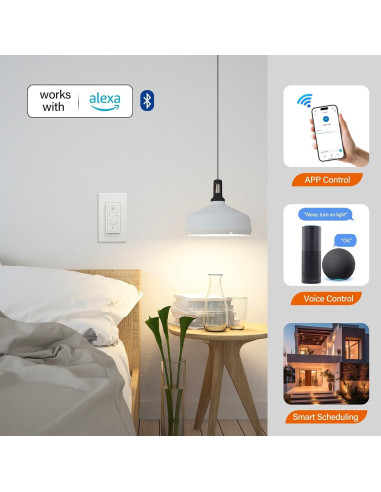 Atenuador de Luz Inteligente Sunmerit con Control Remoto