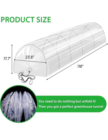 Invernadero Mini 2 en 1 Warmfarm GT-121301 58x299 cm
