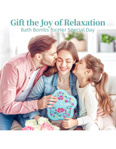 Juego de 10 Bombas de Baño RelaxRose - Aromas Naturales