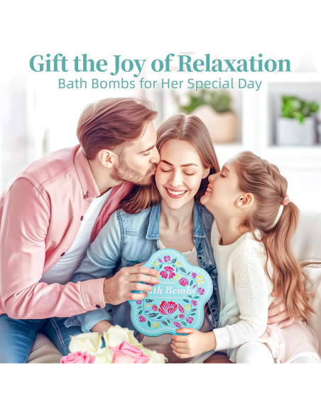 Juego de 10 Bombas de Baño RelaxRose - Aromas Naturales Juego de 10 Bombas de Baño RelaxRose - Aromas Naturales