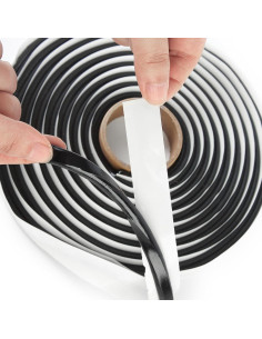 Cinta de Sellado Butílica Negra QIEOTE 3.96m x 0.79cm 2