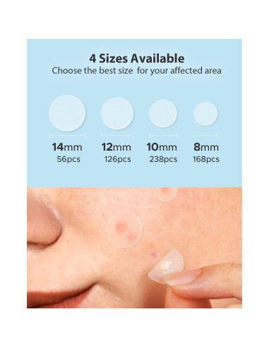 Parches para Acné LitBear - Día y Noche 588 Puntos Hidrocoloides