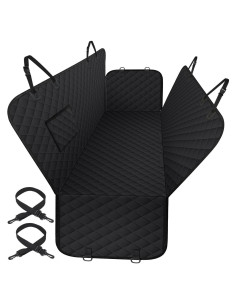 Funda de Asiento para Perros ELONGRIVER Estándar Negra Impermeable