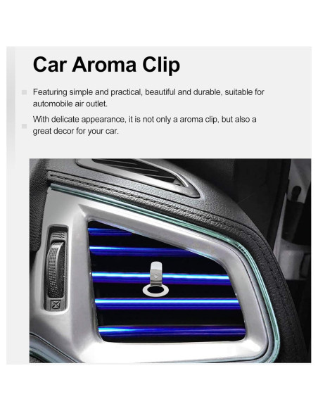 24 Clips de Ventilación de Aire para Autos Gatuida - Ambientador