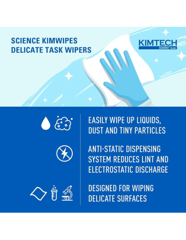 Toallitas Secas Kimtech Kimwipes Tarea Delicada 286 Hojas