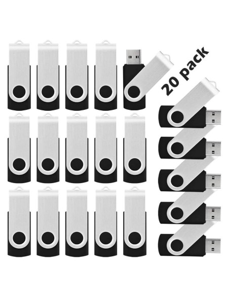 20 Unidades USB Flash Drive 1GB KOOTION Negro 2.0