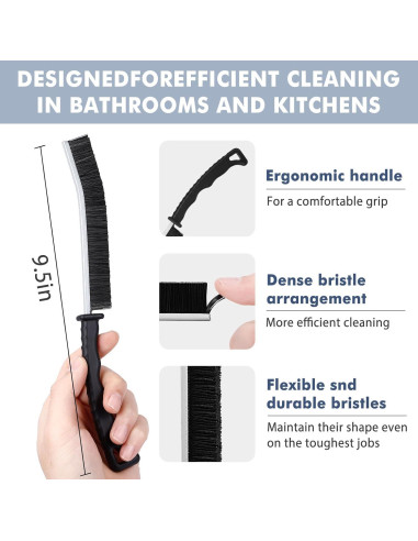 Cepillo Limpiador de Juntas smcca - 1 Cuenta, Plástico, Ergonómico