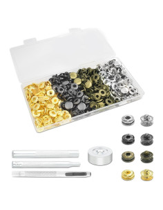 Kit de Botones a Presión CooBigo 50 Piezas 10mm Variados