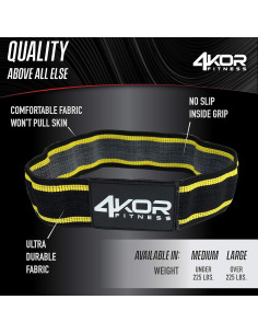 Juego de 3 Bandas de Resistencia 4KOR Fitness Antideslizantes 2