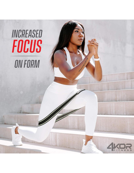 Juego de 3 Bandas de Resistencia 4KOR Fitness Antideslizantes