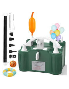 Bomba de Globo Eléctrica Chamvis 600W Doble Motor Verde