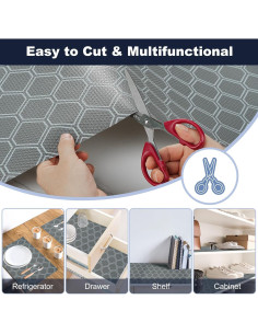 Forro de Estante KIMERSE Gris 30.48x199.39 cm Impermeable 2