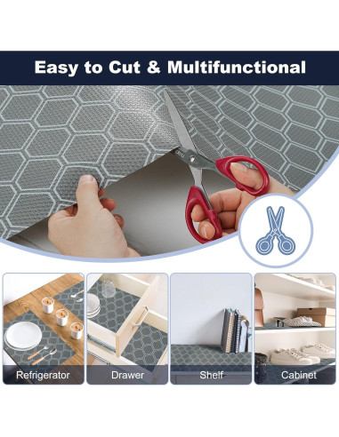 Forro de Estante KIMERSE Gris 30.48x199.39 cm Impermeable