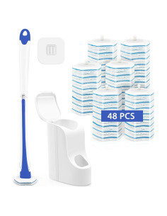 Cepillo de Inodoro Desechable JEHONN con 48 Recargas Azul