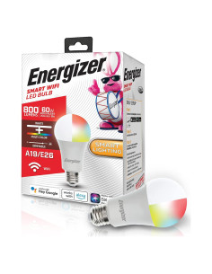 Bombilla LED Inteligente Energizer A19 RGB Wi-Fi Control Voz