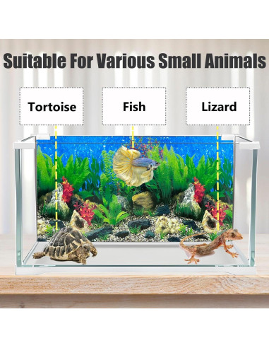 Fondo de Acuario Coral HD 29.46x63.5 cm XCNO - Vinilo Premium