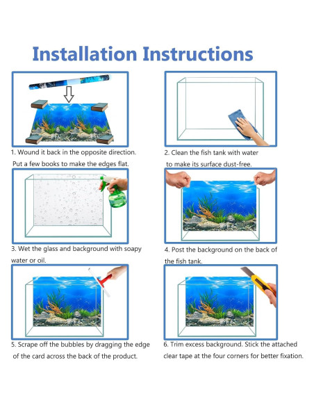 Fondo de Acuario Coral HD 29.46x63.5 cm XCNO - Vinilo Premium